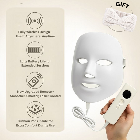 RadiancePro™ Wireless LED Light Therapy Mask – Professional Skin Treatment at Home